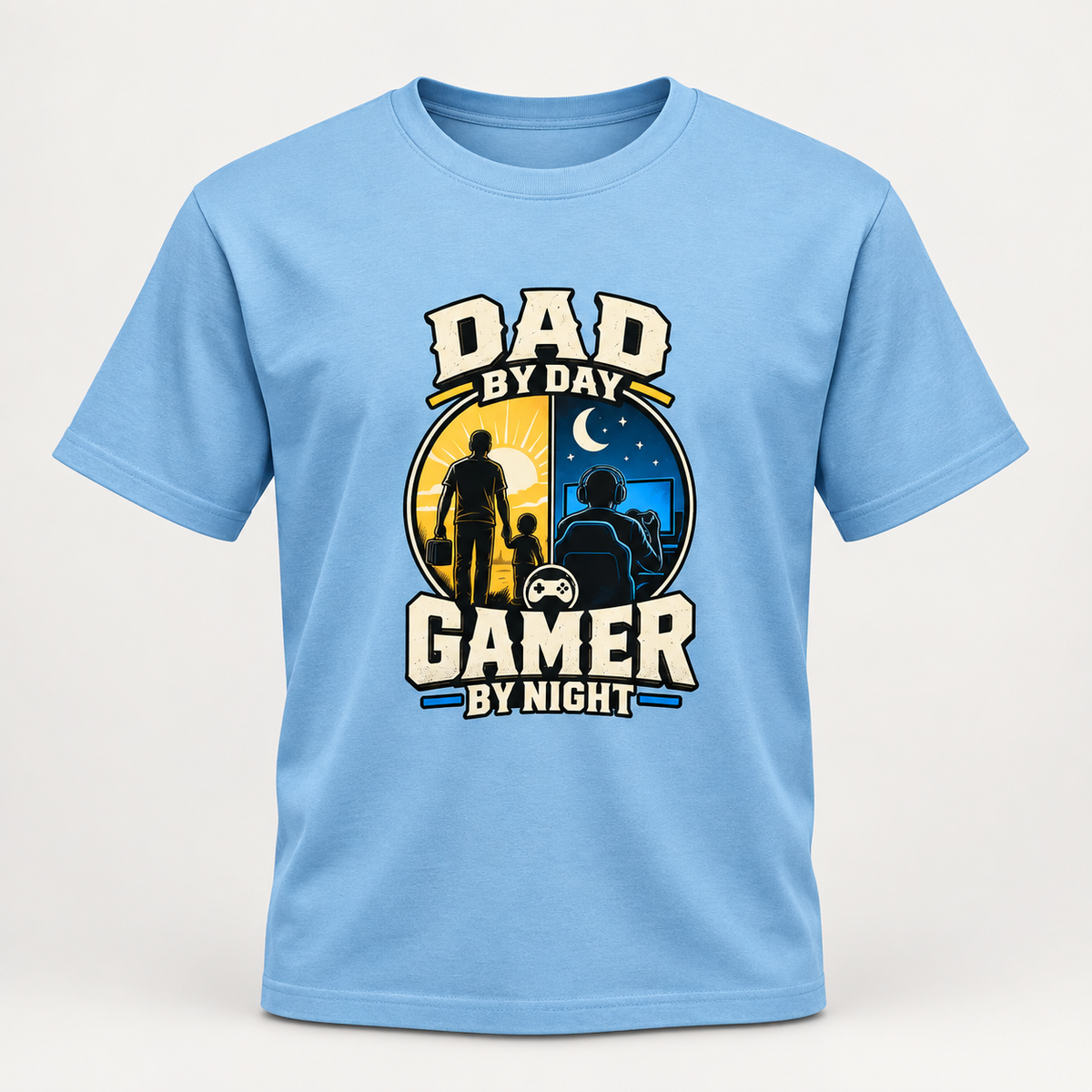 Dad by Day Gamer by Night Oversized T-Shirt | Gamer Dad Gift