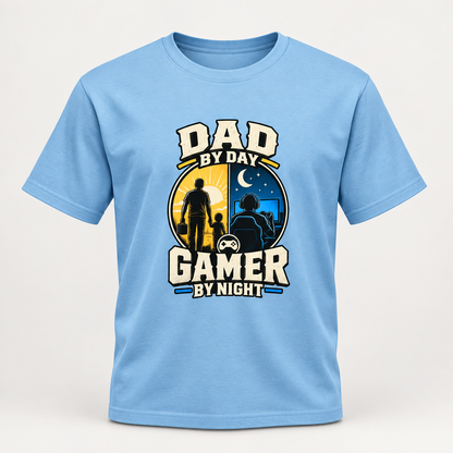 Dad by Day Gamer by Night Oversized T-Shirt | Gamer Dad Gift