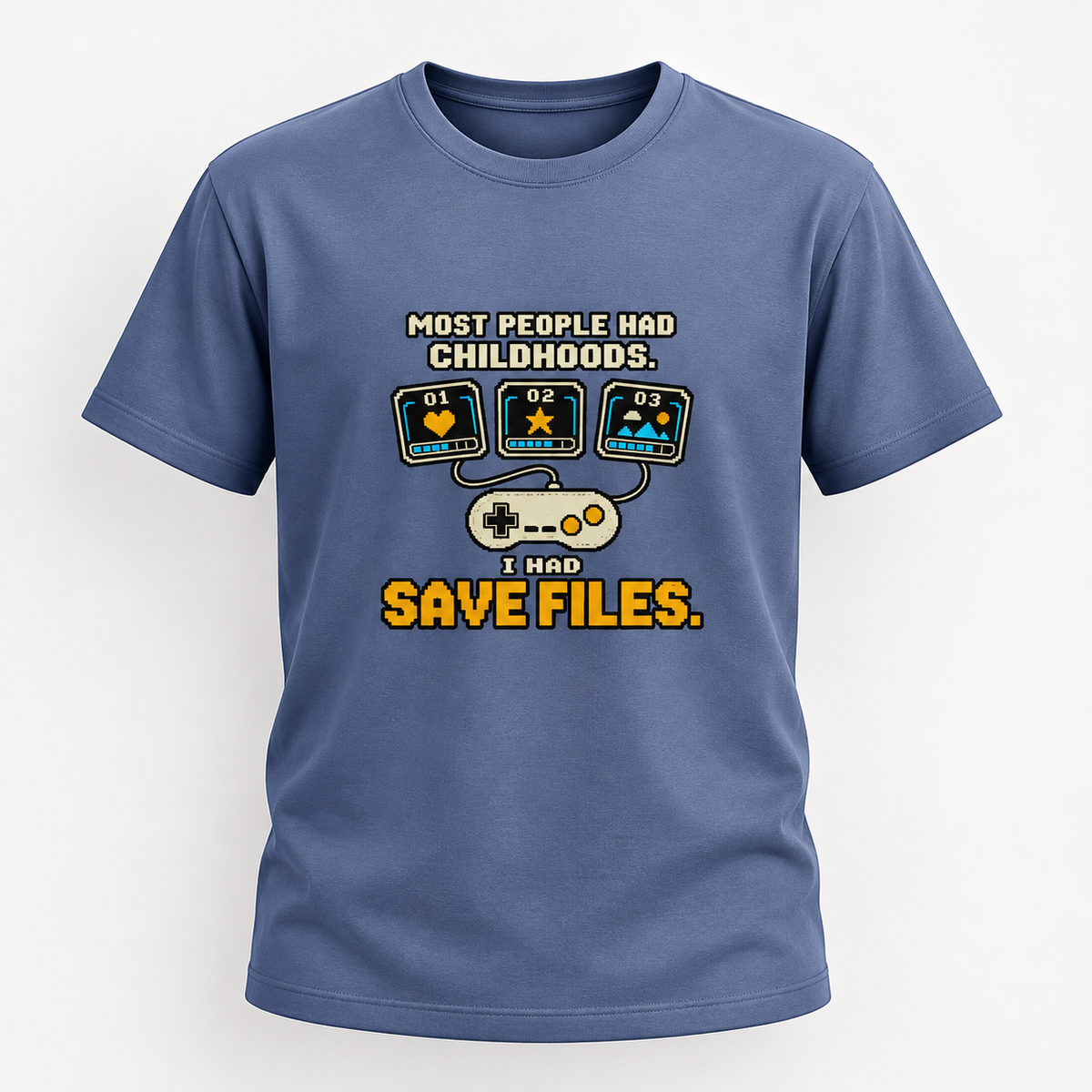 I Had Save Files Retro Gamer Oversized T-Shirt | Nostalgia Tee