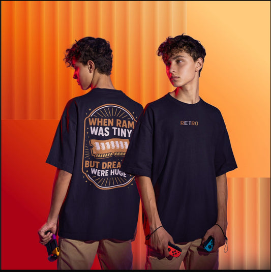 Big Dreams on Tiny RAM – Premium Oversized T-Shirt